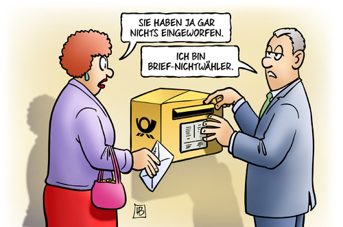 Cartoon: Brief-Nichtwähler (medium) by Harm Bengen tagged briefwahl,nichtwähler,wähler,briefkasten,post,cdu,csu,fdp,spd,gruene,linke,bundestag,wahlkampf,wahl,bundestagswahl,umfragen,harm,bengen,cartoon,karikatur,briefwahl,nichtwähler,wähler,briefkasten,post,cdu,csu,fdp,spd,gruene,linke,bundestag,wahlkampf,wahl,bundestagswahl,umfragen,harm,bengen,cartoon,karikatur