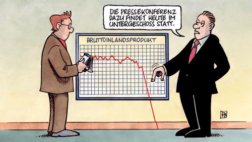 Cartoon: Bruttoinlandsprodukt (medium) by Harm Bengen tagged bruttoinlandsprodukt,bip,statistisches,bundesamt,wirtschaft,konjunktur,rezession,cartoon,cartoons,wirtschaft,wirtschaftskrise,finanzen,finanzkrise,geld,statistisches bundesamt,bip,bruttoinlandsprodukt,inlandsprodukt,brutto,konjunktur,rezession,kurs,statistisches,bundesamt