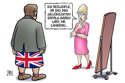 Cartoon: Cameron-Kilt (medium) by Harm Bengen tagged cameron,kilt,rock,gb,schottland,referendum,harm,bengen,cartoon,karikatur,cameron,kilt,rock,gb,schottland,referendum,harm,bengen,cartoon,karikatur