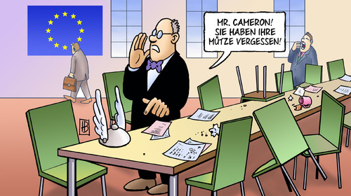 Cartoon: Cameron (medium) by Harm Bengen tagged england,gb,cameron,uk,mütze,helm,asterix,schirm,rettungsschirm,euro,eurogipfel,gipfel,eurokrise,euroschulden,euroschuldenkrise,europa,krise,merkel,sarkozy,treffen,ausstieg,verweigerung,isolation,europa,großbritannien,england,euro,krise,gipfel,vertrag,david cameron,gipfeltreffen,merkozy,deutschland,sarkozy,david,cameron