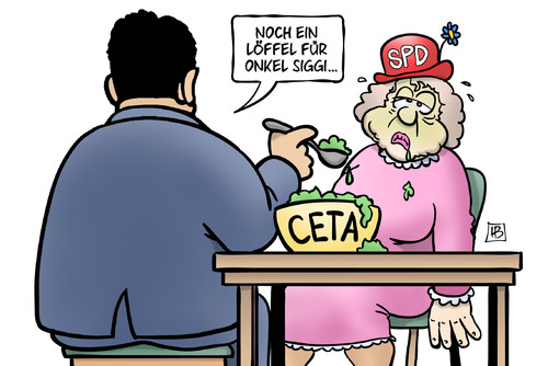 Ceta Essen Von Harm Bengen Politik Cartoon Toonpool