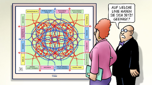 Cartoon: Corona-Linie (medium) by Harm Bengen tagged corona,linie,föderalismus,bundesländer,merkel,videokonferenz,ministerpräsidenten,monitore,harm,bengen,cartoon,karikatur,corona,linie,föderalismus,bundesländer,merkel,videokonferenz,ministerpräsidenten,monitore,harm,bengen,cartoon,karikatur