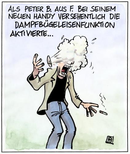 Dampf Handy Von Harm Bengen Forschung Technik Cartoon Toonpool