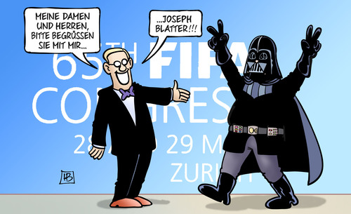 Cartoon: Darth Blatter (medium) by Harm Bengen tagged darth,vader,starwars,präsident,fifa,jahreskongress,schweiz,blatter,korruption,bestechung,fussball,harm,bengen,cartoon,karikatur,darth,vader,starwars,präsident,fifa,jahreskongress,schweiz,blatter,korruption,bestechung,fussball,harm,bengen,cartoon,karikatur