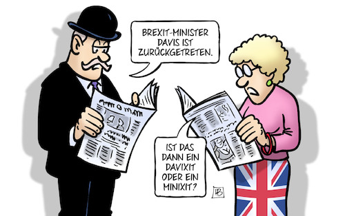 Cartoon: Davixit (medium) by Harm Bengen tagged brexit,minister,davis,zurückgetreten,may,uk,gb,davixit,minixit,harm,bengen,cartoon,karikatur,brexit,minister,davis,zurückgetreten,may,uk,gb,davixit,minixit,harm,bengen,cartoon,karikatur