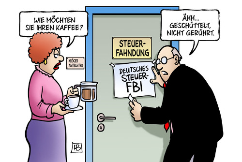 Cartoon: Deutsches Steuer-FBI (medium) by Harm Bengen tagged deutsches,steuer,fbi,steuerfahndung,finanzamt,behörde,kaffee,james,bond,agent,offshoreleaks,steueroasen,steuerparadies,steuerhinterziehung,betrug,schäuble,harm,bengen,cartoon,karikatur,deutsches,steuer,fbi,steuerfahndung,finanzamt,behörde,kaffee,james,bond,agent,offshoreleaks,steueroasen,steuerparadies,steuerhinterziehung,betrug,schäuble,harm,bengen,cartoon,karikatur