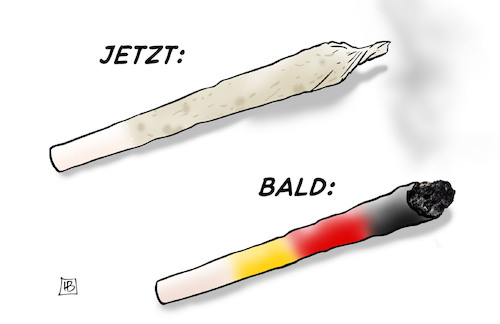 Cartoon: Deutschland-Joint (medium) by Harm Bengen tagged deutschland,joint,kiffen,cannabis,lauterbach,freigabe,harm,bengen,cartoon,karikatur,deutschland,joint,kiffen,cannabis,lauterbach,freigabe,harm,bengen,cartoon,karikatur
