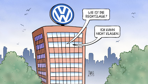 Cartoon: Dieselklage geht in Revision (medium) by Harm Bengen tagged dieselklage,revision,rechtslage,klagen,vw,abgasskandal,schummelsoftware,abgasbetrug,harm,bengen,cartoon,karikatur,dieselklage,revision,rechtslage,klagen,vw,abgasskandal,schummelsoftware,abgasbetrug,harm,bengen,cartoon,karikatur