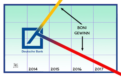 Cartoon: Dt. Bank-Gewinn und Boni (medium) by Harm Bengen tagged deutsche,bank,gewinn,boni,bonus,verluste,harm,bengen,cartoon,karikatur,deutsche,bank,gewinn,boni,bonus,verluste,harm,bengen,cartoon,karikatur