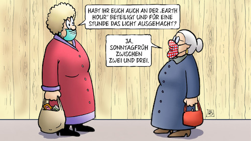 Cartoon: Earth Hour 2021 (medium) by Harm Bengen tagged corona,masken,earth,hour,umweltschutz,stunde,licht,zeitumstellung,sommerzeit,susemil,haus,bengen,cartoon,karikatur,corona,masken,earth,hour,umweltschutz,stunde,licht,zeitumstellung,sommerzeit,susemil,haus,bengen,cartoon,karikatur