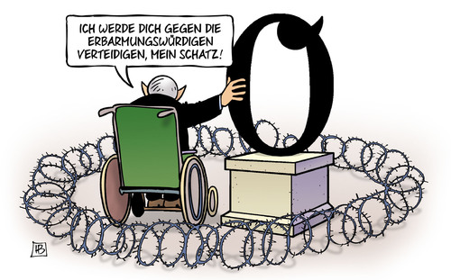 Cartoon: Erbarmungswürdig (medium) by Harm Bengen tagged erbarmungswürdig,verteidigen,schatz,haushalt,schwarze,null,schäuble,finanzminster,denkmal,sockel,gabriel,soziales,harm,bengen,cartoon,karikatur,erbarmungswürdig,verteidigen,schatz,haushalt,schwarze,null,schäuble,finanzminster,denkmal,sockel,gabriel,soziales,harm,bengen,cartoon,karikatur