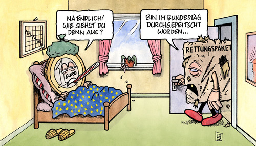 Cartoon: Euro-Rettungspaket (medium) by Harm Bengen tagged euro,rettungspaket,bundestag,bundesrat,durchpeitschen,abstimmung,währung,garantie,kredit,merkel,schaeuble,finanzen,finanzminister,euro,rettungspaket,bundestag,bundesrat,durchpeitschen,abstimmung,währung,garantie,kredit,angela merkel,wolfgang schäuble,finanzminister,finanzen,angela,merkel,wolfgang,schäuble