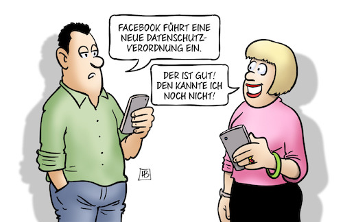 Cartoon: Facebook-Datenschutz (medium) by Harm Bengen tagged facebook,datenschutzverordnung,handy,witz,harm,bengen,cartoon,karikatur,facebook,datenschutzverordnung,handy,witz,harm,bengen,cartoon,karikatur