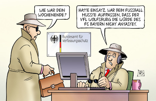 Cartoon: FCB-Würde (medium) by Harm Bengen tagged wochenende,vfl,wolfsburg,würde,antastet,grundgesetz,verfassungsschutz,geheimdienste,fc,bayern,bosse,rummenigge,hoeness,drohen,konsequenzen,kritik,fussball,journalisten,pressekonferenz,harm,bengen,cartoon,karikatur,wochenende,vfl,wolfsburg,würde,antastet,grundgesetz,verfassungsschutz,geheimdienste,fc,bayern,bosse,rummenigge,hoeness,drohen,konsequenzen,kritik,fussball,journalisten,pressekonferenz,harm,bengen,cartoon,karikatur