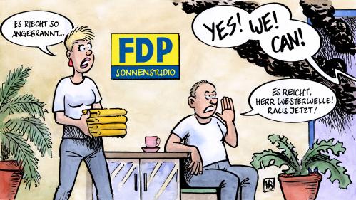 Cartoon: FDP-Sonnenstudio (medium) by Harm Bengen tagged fdp,sonnenstudio,obama,guido,westerwelle,wahl,wahlen,superwahljahr,braun,sonnenbrand,schwarz,fdp,partei,parteien,sonnenstudio,barack obama,usa,präsident,präsidentschaft,guido westerwelle,wahl,wahlen,superwahljahr,braun,solarium,sonne,barack,obama,guido,westerwelle