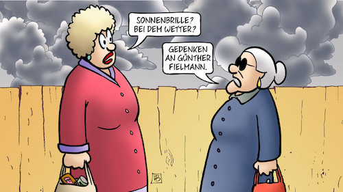 Cartoon: Fielmann tot (medium) by Harm Bengen tagged sonnenbrille,wetter,zaun,jutta,susemil,gedenken,günther,fielmann,brillen,optiker,tod,tot,harm,bengen,cartoon,karikatur,sonnenbrille,wetter,zaun,jutta,susemil,gedenken,günther,fielmann,brillen,optiker,tod,tot,harm,bengen,cartoon,karikatur