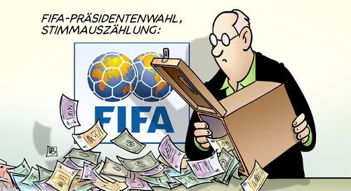 Cartoon: FIFA-Stimmauszählung (medium) by Harm Bengen tagged fifa,präsidentenwahl,stimmauszählung,wahl,urne,präsident,scheich,infantino,fussball,korruption,bestechung,geld,harm,bengen,cartoon,karikatur,fifa,präsidentenwahl,stimmauszählung,wahl,urne,präsident,scheich,infantino,fussball,korruption,bestechung,geld,harm,bengen,cartoon,karikatur