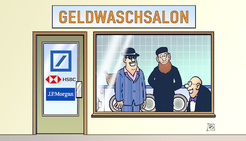 Cartoon: FinCEN-Leaks (medium) by Harm Bengen tagged fincen,leaks,deutsche,bank,hsbc,jp,morgan,banken,geldwaesche,geldwaschsalon,mafia,kapitalisten,islamisten,terroristen,kriminell,steuerhinterziehung,harm,bengen,cartoon,karikatur,fincen,leaks,deutsche,bank,hsbc,jp,morgan,banken,geldwaesche,geldwaschsalon,mafia,kapitalisten,islamisten,terroristen,kriminell,steuerhinterziehung,harm,bengen,cartoon,karikatur