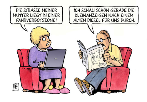 Cartoon: Flickenteppich (medium) by Harm Bengen tagged strasse,flickenteppich,schwiegermutter,fahrverbotszone,fahrverbote,stickoxide,laptop,gericht,kleinanzeigen,diesel,abgasskandal,autos,umweltministerin,schulze,harm,bengen,cartoon,karikatur,strasse,flickenteppich,schwiegermutter,fahrverbotszone,fahrverbote,stickoxide,laptop,gericht,kleinanzeigen,diesel,abgasskandal,autos,umweltministerin,schulze,harm,bengen,cartoon,karikatur