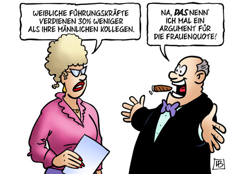 Cartoon: Frauenverdienst (medium) by Harm Bengen tagged weibliche,führungskräfte,30,prozent,kollegen,gleicher,lohn,arbeit,equal,pay,argument,frauenquote,harm,bengen,cartoon,karikatur,weibliche,führungskräfte,30,prozent,kollegen,gleicher,lohn,arbeit,equal,pay,argument,frauenquote,harm,bengen,cartoon,karikatur