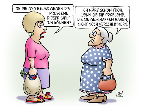 Cartoon: G20 und Probleme (medium) by Harm Bengen tagged g20,probleme,welt,gipfel,hamburg,susemil,harm,bengen,cartoon,karikatur,g20,probleme,welt,gipfel,hamburg,susemil,harm,bengen,cartoon,karikatur