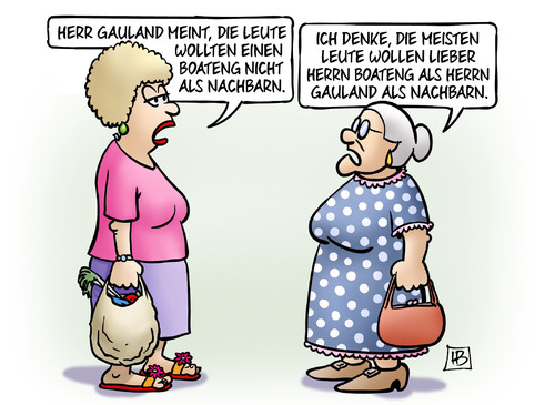 Cartoon: Gauland-Boateng (medium) by Harm Bengen tagged gauland,boateng,nachbarn,afd,rassismus,rechts,nationalismus,nationalmannschaft,fussball,susemil,jutta,harm,bengen,cartoon,karikatur,gauland,boateng,nachbarn,afd,rassismus,rechts,nationalismus,nationalmannschaft,fussball,susemil,jutta,harm,bengen,cartoon,karikatur