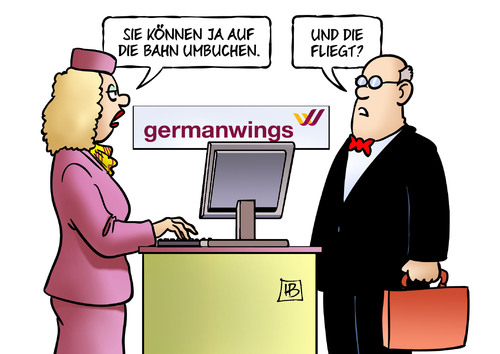 GermanwingsStreik von Harm Bengen Wirtschaft Cartoon