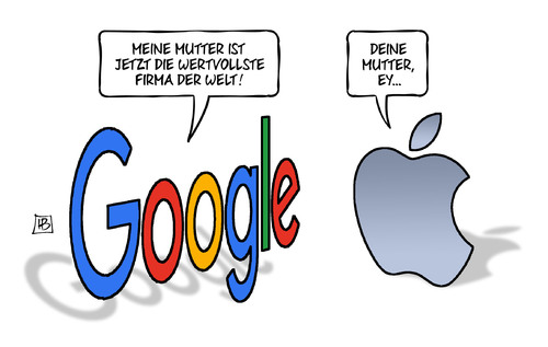 Cartoon: Google-Mutter (medium) by Harm Bengen tagged google,mutter,alphabet,konzern,wertvollste,firma,apple,aktien,börse,harm,bengen,cartoon,karikatur,google,mutter,alphabet,konzern,wertvollste,firma,apple,aktien,börse,harm,bengen,cartoon,karikatur