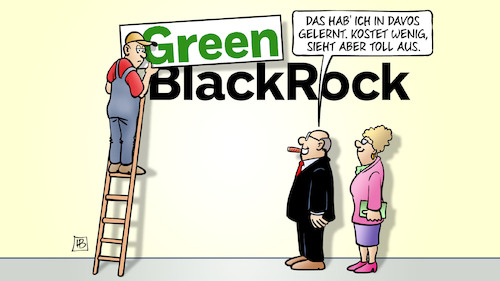 Cartoon: Grüne Konzerne (medium) by Harm Bengen tagged green,grüne,konzerne,blackrock,davos,arbeiter,leiter,kapitalisten,betrug,harm,bengen,cartoon,karikatur,green,grüne,konzerne,blackrock,davos,arbeiter,leiter,kapitalisten,betrug,harm,bengen,cartoon,karikatur