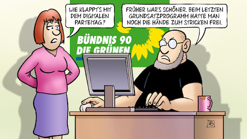 Grüner digitaler PT