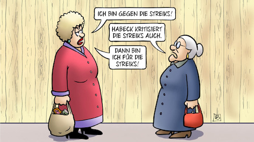 Habeck und Streiks