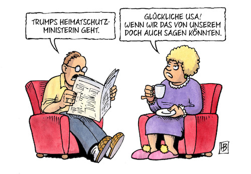 Cartoon: Heimatschutzministerin (medium) by Harm Bengen tagged trump,heimatschutzministerin,entlassung,usa,seehofer,innenminster,heimatminister,nielsen,harm,bengen,cartoon,karikatur,trump,heimatschutzministerin,entlassung,usa,seehofer,innenminster,heimatminister,nielsen,harm,bengen,cartoon,karikatur