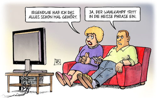 Cartoon: Heisse Phrase (medium) by Harm Bengen tagged wahlkampf,heisse,phrase,reden,tv,harm,bengen,cartoon,karikatur,wahlkampf,heisse,phrase,reden,tv,harm,bengen,cartoon,karikatur