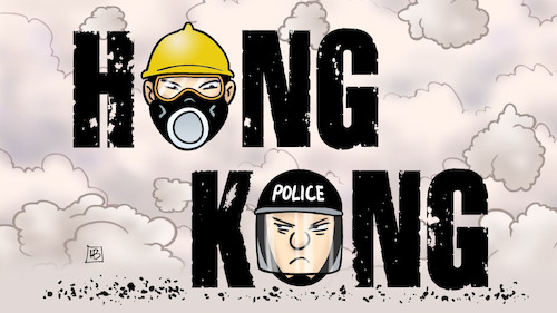 Cartoon: HongKong-Gesichter (medium) by Harm Bengen tagged hongkong,gesichter,proteste,demonstrationen,gasmasken,polizei,china,chaos,zerstörung,harm,bengen,cartoon,karikatur,hongkong,gesichter,proteste,demonstrationen,gasmasken,polizei,china,chaos,zerstörung,harm,bengen,cartoon,karikatur