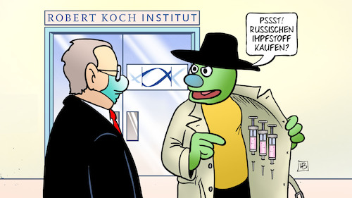 Cartoon: Impfstoff-Dealer (medium) by Harm Bengen tagged impfstoff,dealer,kaufen,russland,schlemil,sesamstrasse,robert,koch,institut,corona,harm,bengen,cartoon,karikatur,impfstoff,dealer,kaufen,russland,schlemil,sesamstrasse,robert,koch,institut,corona,harm,bengen,cartoon,karikatur