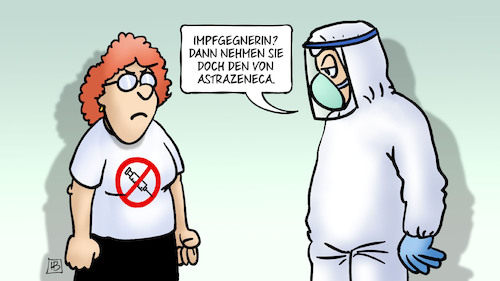 Impfstoff für Impfgegner von Harm Bengen | Politik Cartoon ...