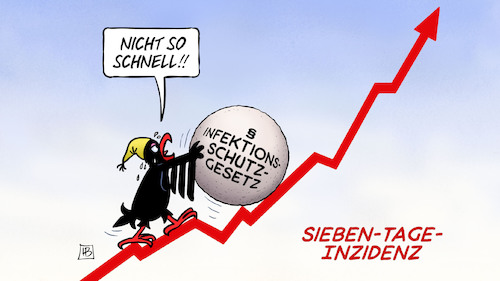 Cartoon: Infektionsschutz-Sisyphos (medium) by Harm Bengen tagged infektionsschutzgesetz,sisyphos,sieben,tage,inzidenz,kurve,kugel,adler,bundesadler,corona,harm,bengen,cartoon,karikatur,infektionsschutzgesetz,sisyphos,sieben,tage,inzidenz,kurve,kugel,adler,bundesadler,corona,harm,bengen,cartoon,karikatur