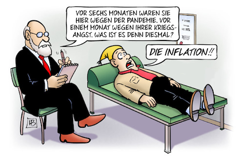 Inflationsangst von Harm Bengen | Politik Cartoon | TOONPOOL