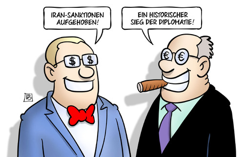 Cartoon: Iran-Sanktionen (medium) by Harm Bengen tagged iran,sanktionen,aufgehoben,atomprogramm,historischer,sieg,diplomatie,wirtschaft,geld,euro,dollar,augen,geschäfte,harm,bengen,cartoon,karikatur,iran,sanktionen,aufgehoben,atomprogramm,historischer,sieg,diplomatie,wirtschaft,geld,euro,dollar,augen,geschäfte,harm,bengen,cartoon,karikatur