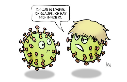 Johnson-Infizierung von Harm Bengen | Politik Cartoon | TOONPOOL