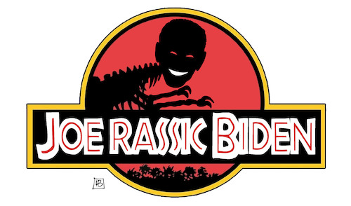 Cartoon: Jurassic Biden (medium) by Harm Bengen tagged jurassic,park,joe,biden,präsident,usa,alter,kandidatur,harm,bengen,cartoon,karikatur,jurassic,park,joe,biden,präsident,usa,alter,kandidatur,harm,bengen,cartoon,karikatur