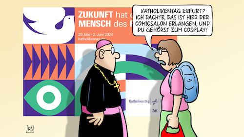 Cartoon: Katholikentag 2024 (medium) by Harm Bengen tagged katholikentag,erfurt,katholische,kirche,priester,comicsalon,erlangen,cosplays,harm,bengen,cartoon,karikatur,katholikentag,erfurt,katholische,kirche,priester,comicsalon,erlangen,cosplays,harm,bengen,cartoon,karikatur