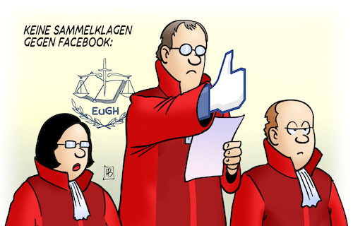 Cartoon: Keine Sammelklagen gegen Faceboo (medium) by Harm Bengen tagged sammelklagen,facebook,eugh,like,hand,richter,bengen,cartoon,karikatur,sammelklagen,facebook,eugh,like,hand,richter,bengen,cartoon,karikatur