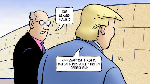 Cartoon: Klagemauer (medium) by Harm Bengen tagged klagemauer,israel,jerusalem,architekten,auslandsreise,staatsbesuch,mexiko,grenze,präsident,trump,usa,harm,bengen,cartoon,karikatur,klagemauer,israel,jerusalem,architekten,auslandsreise,staatsbesuch,mexiko,grenze,präsident,trump,usa,harm,bengen,cartoon,karikatur