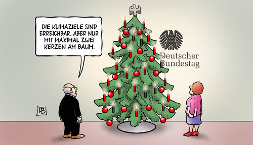 Cartoon: Klimaziele (medium) by Harm Bengen tagged klimaziele,co2,energie,energieeffizienz,hendricks,bundestag,bundesregierung,weihnachten,weihnachtsbaum,kerzen,harm,bengen,cartoon,karikatur,klimaziele,co2,energie,energieeffizienz,hendricks,bundestag,bundesregierung,weihnachten,weihnachtsbaum,kerzen,harm,bengen,cartoon,karikatur