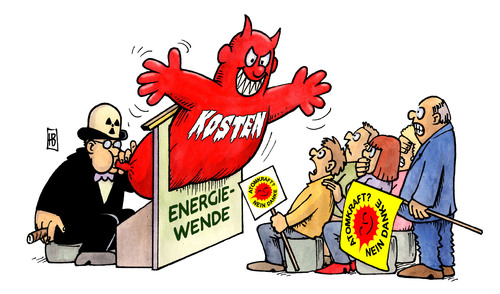 Cartoon: Kosten der Energiewende (medium) by Harm Bengen tagged kosten,energiewende,energie,akw,atom,atomkraft,atomkraftwerke,kernkraft,kernkraftwerke,erneuerbare,protest,drohung,energiekonzerne,strom,stromkonzerne,strompreis,preis,angst,panikmache,täuschung,betrug,merkel,röttgen,kosten,energiewende,energie,akw,atom,atomkraft,atomkraftwerke,kernkraft,kernkraftwerke,erneuerbare,protest