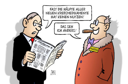 Cartoon: Krebsmedikamente (medium) by Harm Bengen tagged krebsmedikamente,medizin,keinen,nutzen,nutzlos,pharmaindustrie,gewinn,profit,kapitalist,harm,bengen,cartoon,karikatur,krebsmedikamente,medizin,keinen,nutzen,nutzlos,pharmaindustrie,gewinn,profit,kapitalist,harm,bengen,cartoon,karikatur