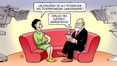 Cartoon: Kurzzeitgedächtnis (medium) by Harm Bengen tagged kurzzeitgedächtnis,psychologe,österreichisches,österreich,wahlergebnis,verlust,talkshow,interview,sebastian,kurz,wiederwahl,harm,bengen,cartoon,karikatur,kurzzeitgedächtnis,psychologe,österreichisches,österreich,wahlergebnis,verlust,talkshow,interview,sebastian,kurz,wiederwahl,harm,bengen,cartoon,karikatur