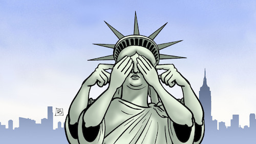 Cartoon: Lady Liberty wartet (medium) by Harm Bengen tagged bürgerkrieg,liberty,freiheitsstatue,hören,sehen,augen,usa,wahl,trump,biden,harm,bengen,cartoon,karikatur,bürgerkrieg,liberty,freiheitsstatue,hören,sehen,augen,usa,wahl,trump,biden,harm,bengen,cartoon,karikatur