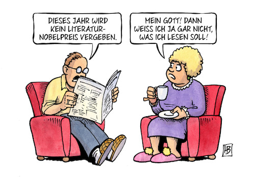 Cartoon: Literaturnobelpreis 2018 (medium) by Harm Bengen tagged literaturnobelpreis,2018,lesen,skandal,sexuelle,belästigung,metoo,harm,bengen,cartoon,karikatur,literaturnobelpreis,2018,lesen,skandal,sexuelle,belästigung,metoo,harm,bengen,cartoon,karikatur